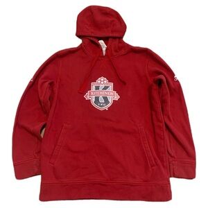 Adidas Kitchener TFC Red Hoodie Sweatshirt - Men's/Unisex Large